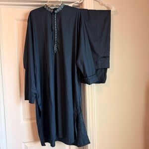 Men’s Navy Blue Salwar Kameez